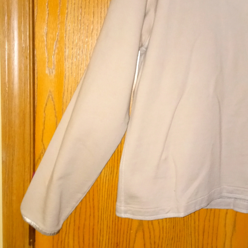 TaN "LIZ CLAIRBORNE" LIZ & CO. zip, pullover hoodie SIZE: L @**See Pics** - Picture 6 of 7